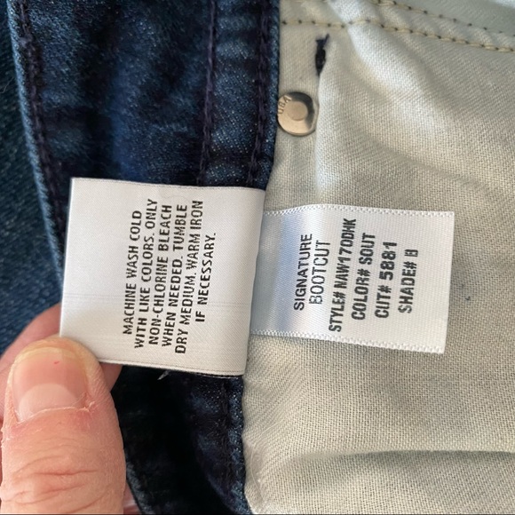 HUDSON JEANS Signature Flap Pocket Bootcut Jeans Denim Size 26 Long - Picture 11 of 15